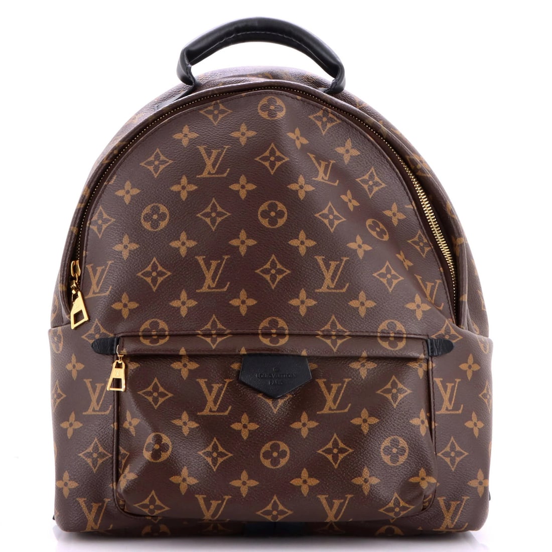 Palm Springs Backpack Monogram Canvas Louis Vuitton MM: Palm Springs Backpack Monogram Canvas Louis Vuitton MM Brown Louis Vuitton Palm Springs Backpack Monogram Canvas MM features a classic design with a canvas exterior and gold hardware. The backpack
