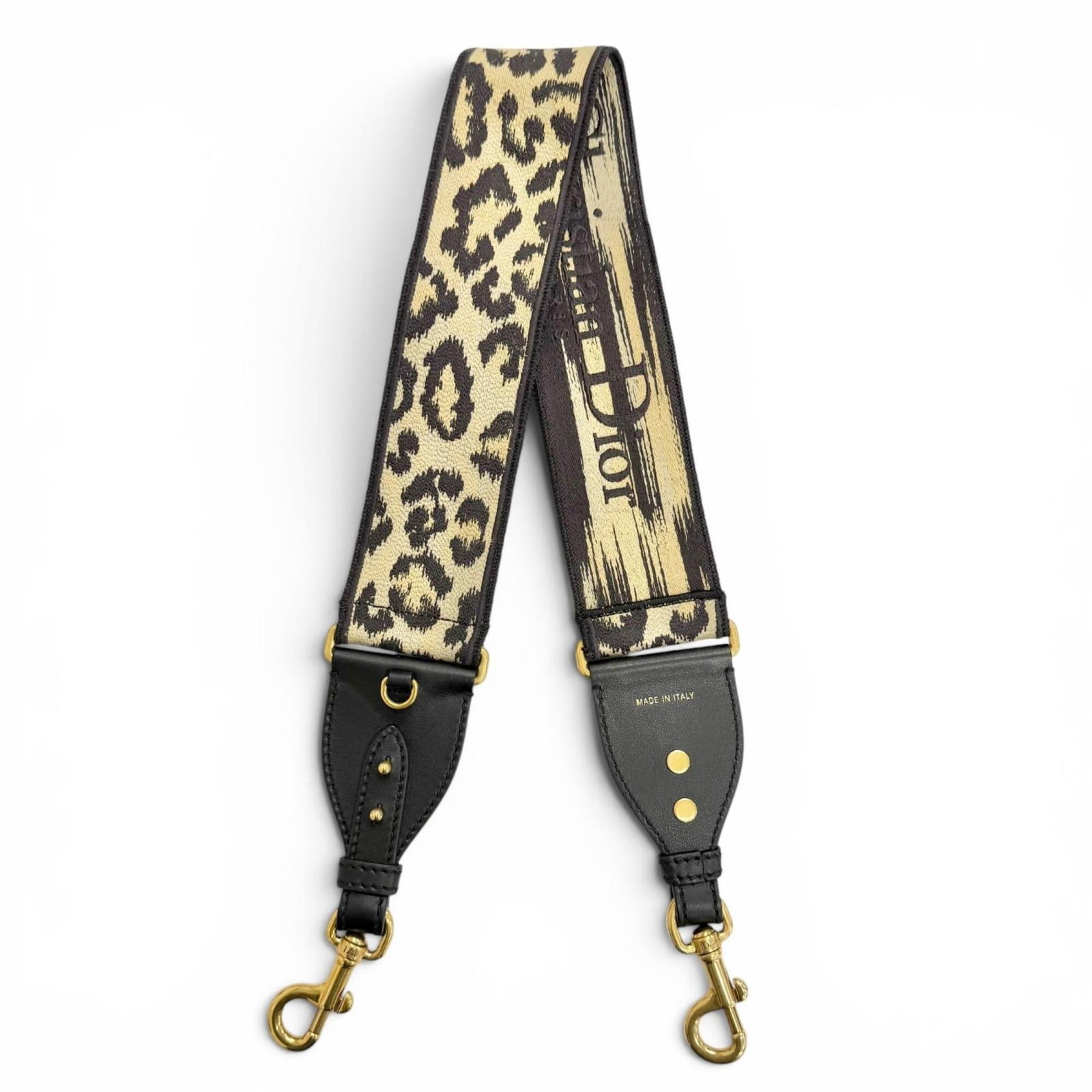 Christian Dior Strap Canvas Leather: Christian Dior Strap Canvas Leather Item Specifics: Brand: Christian Dior Country of Origin: Italy Type: Strap Gender: Women Material: Canvas, Leather Color: Beige, Black, Brown Size (HxWxD): 93.5cm