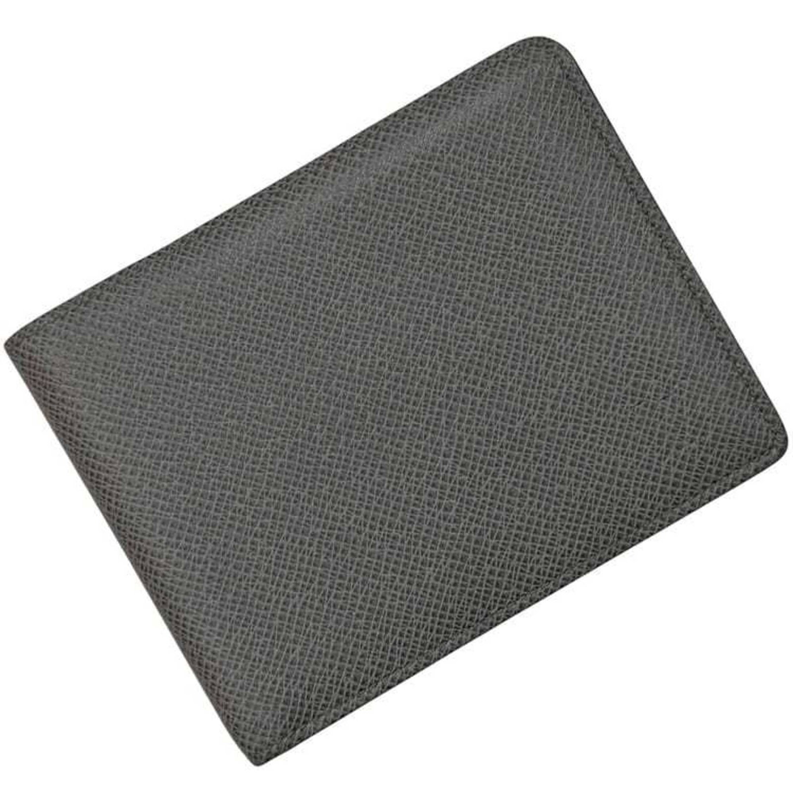 Louis Vuitton Wallet (Bi-Fold) Taiga Leather: Louis Vuitton Wallet (Bi-Fold) Taiga Leather Taiga leather gives this bi-fold wallet a rugged, sophisticated look. Made from high-quality materials, its Glacier and Gray color combination adds a touch