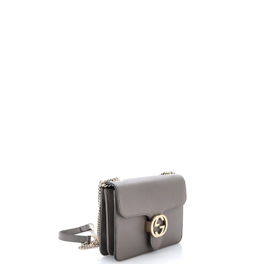 Shoulder Bag Leather Small Interlocking Gucci - 2