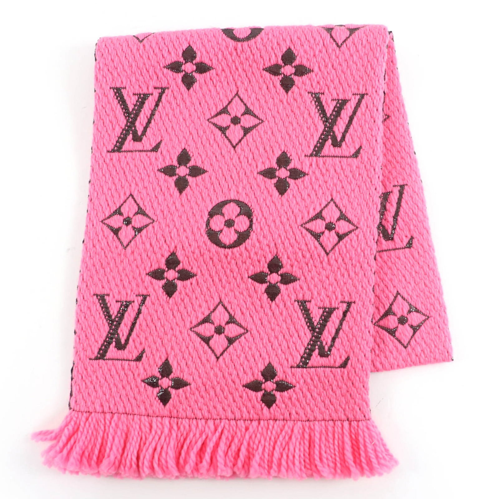 Silk Wool Polyester Stole Louis Vuitton: Silk Wool Polyester Stole Louis Vuitton Silk, wool, and polyester blend in this unique Louis Vuitton stole, measuring 1.6m x 30cm. The pink color adds a touch of elegance to any outfit, while the comb