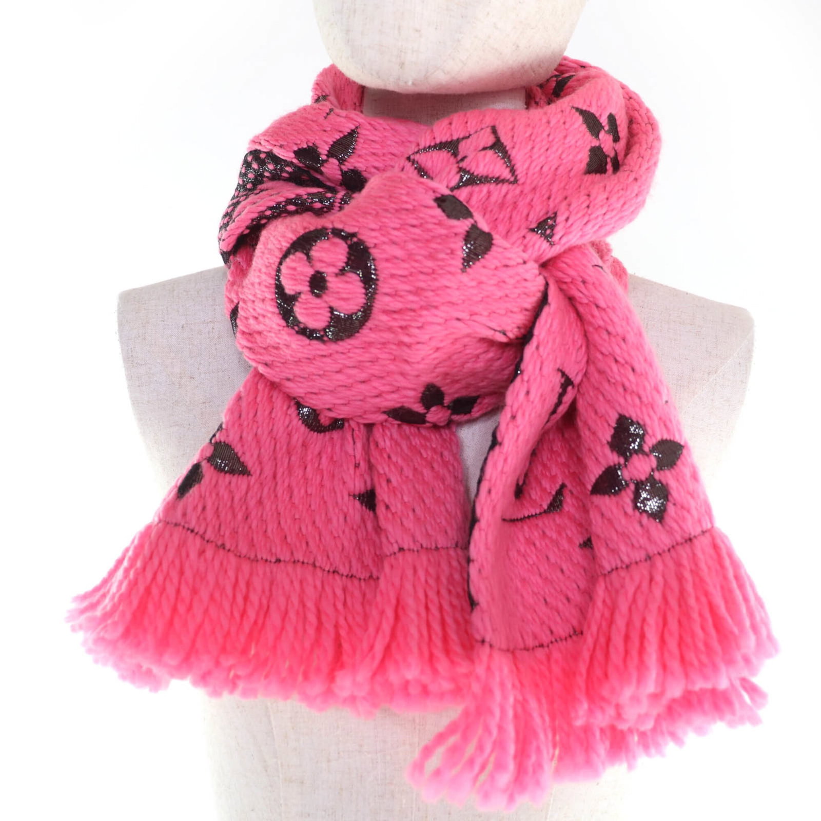 Silk Wool Polyester Stole Louis Vuitton - 4