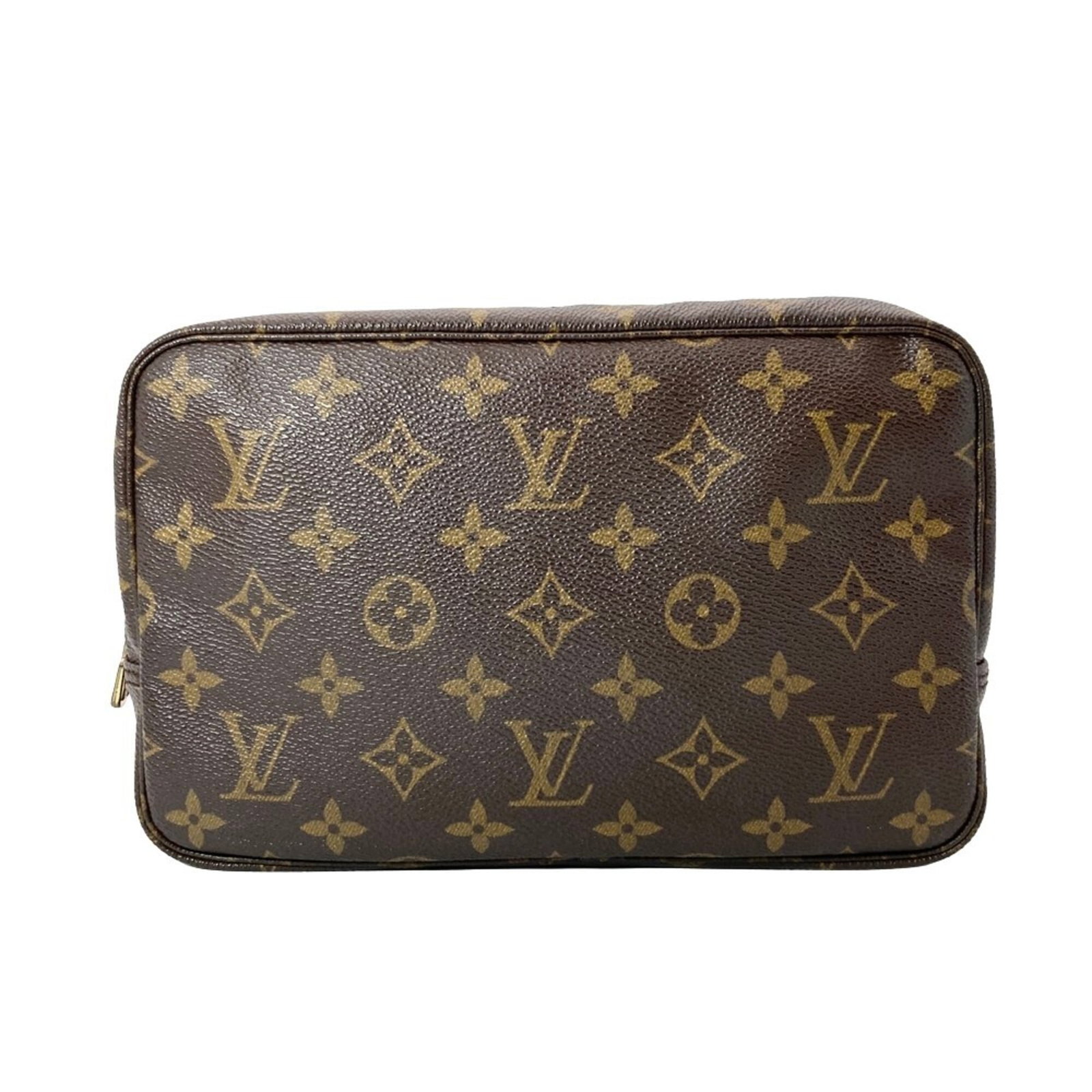 Louis Vuitton Handbag Monogram Pouch: Louis Vuitton Handbag Monogram Pouch Monogram Pouch from Louis Vuitton, crafted in France with a classic brown monogram pattern. This compact, 15cm x 23.5cm x 6cm pouch features a timeless design and