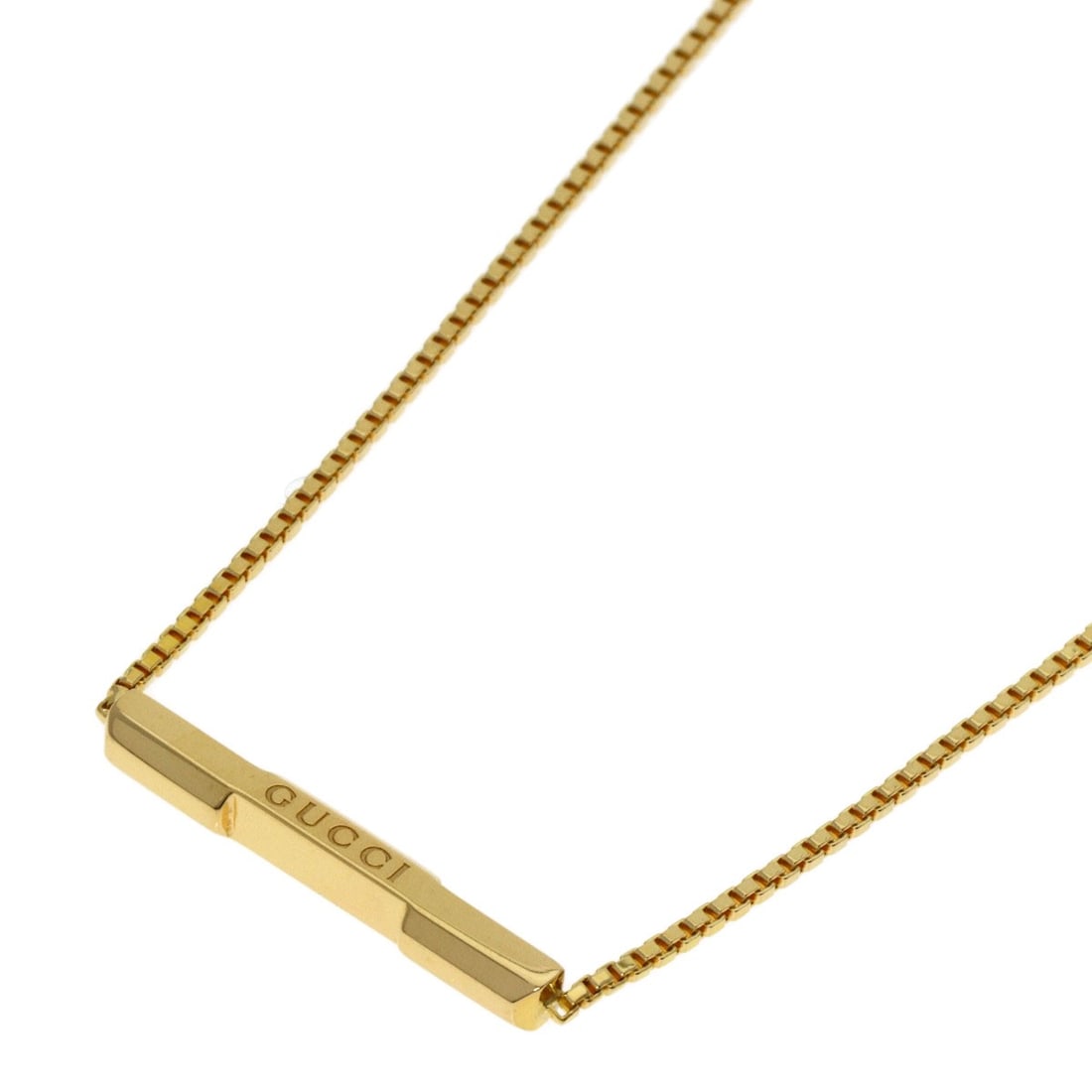K18 Gold Link Necklace To Love Gucci: K18 Gold Link Necklace To Love Gucci K18 Gold Link Necklace To Love Gucci is a stunning 16.5-inch necklace crafted from K18 yellow gold, a highly prized metal for its exceptional durability and luxury