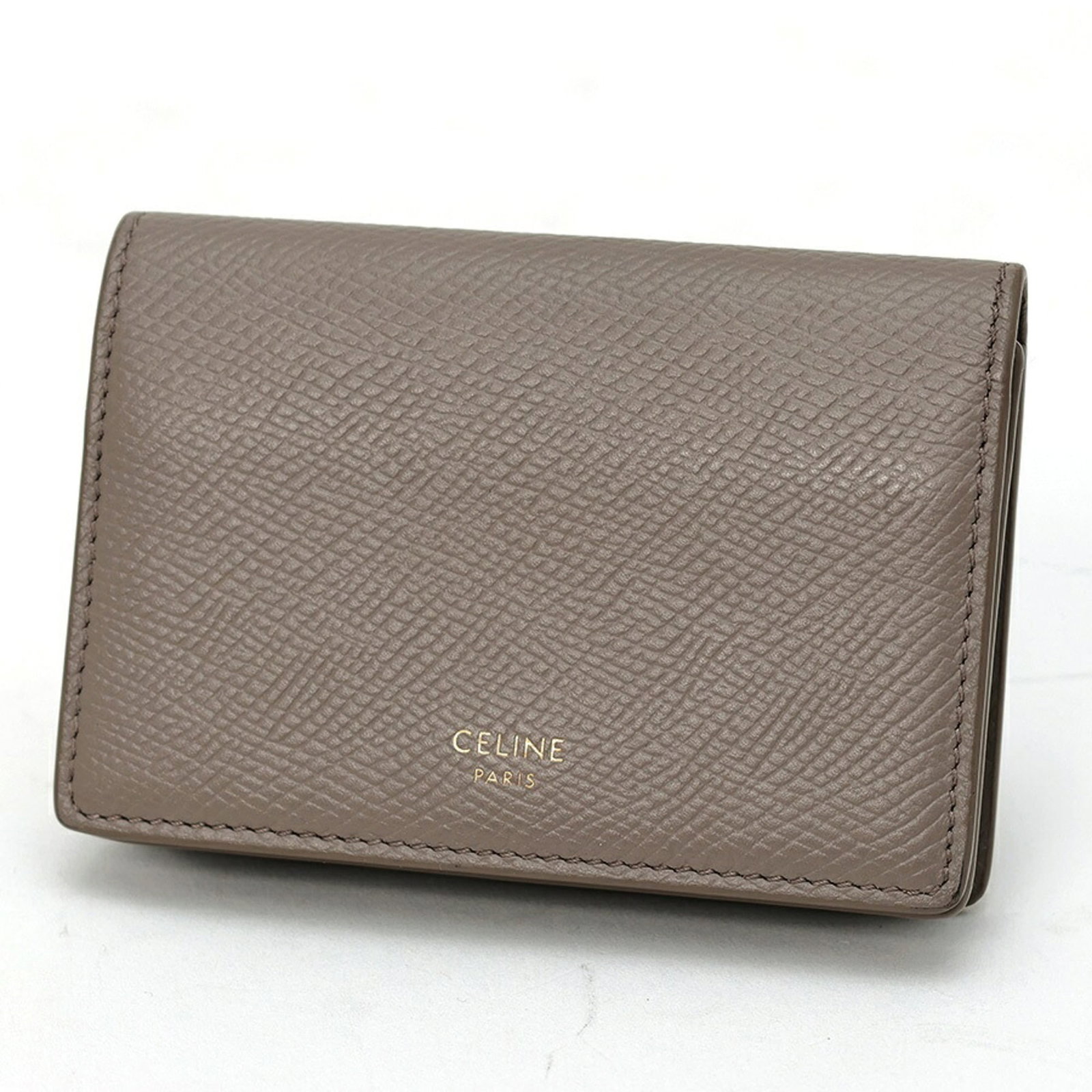 Case Leather Business Celine Card: Case Leather Business Celine Card Case Leather Business Celine Card is made from high-quality Calfskin leather. It features a classic design with a brown color and measures 7cm x 10.5cm x 2cm. Item