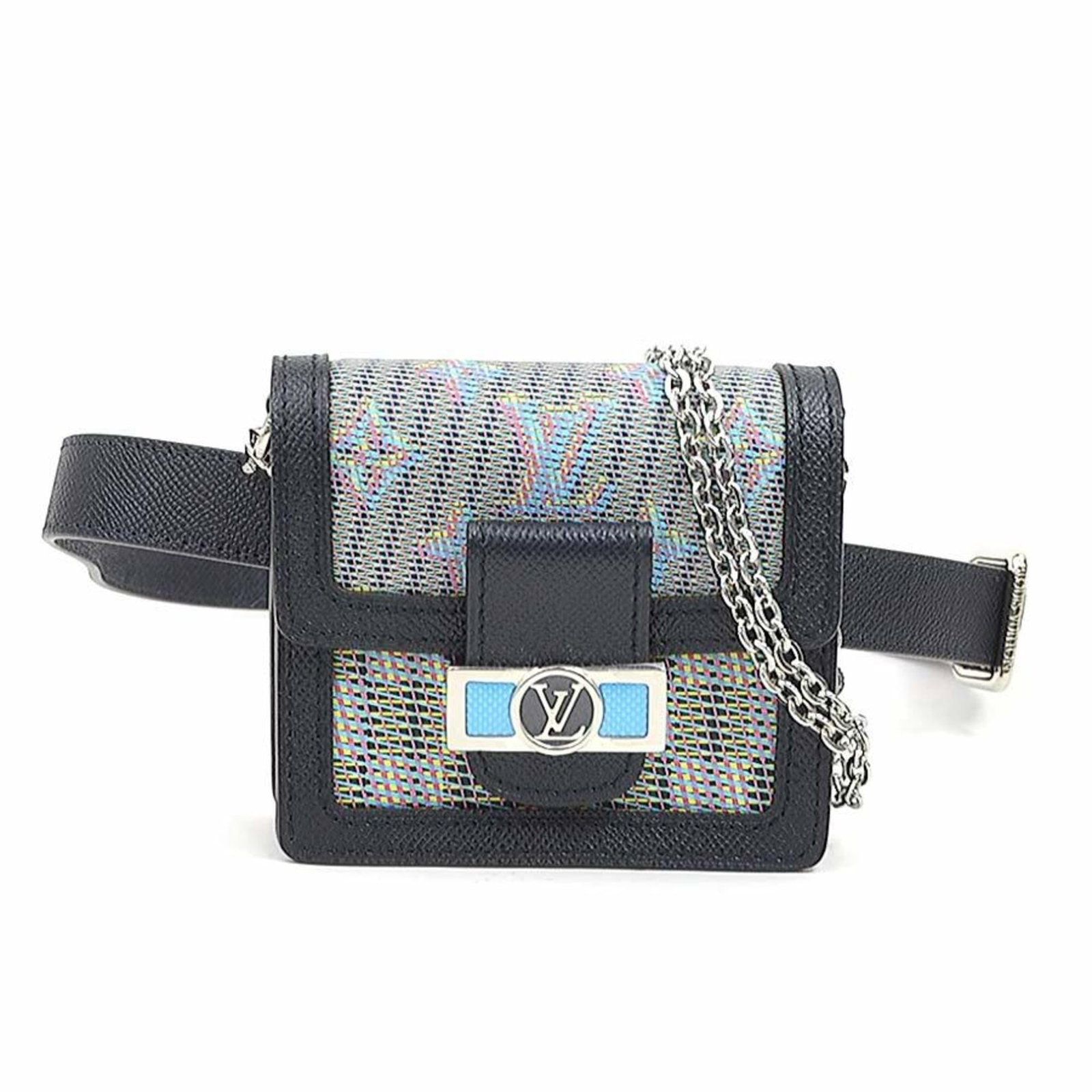 Shoulder Bag Monogram Fanny Pack Louis Vuitton: Shoulder Bag Monogram Fanny Pack Louis Vuitton Monogrammed with iconic Louis Vuitton design, this black and multi-color fanny pack features a shoulder strap for easy carrying. Made from high-quality m