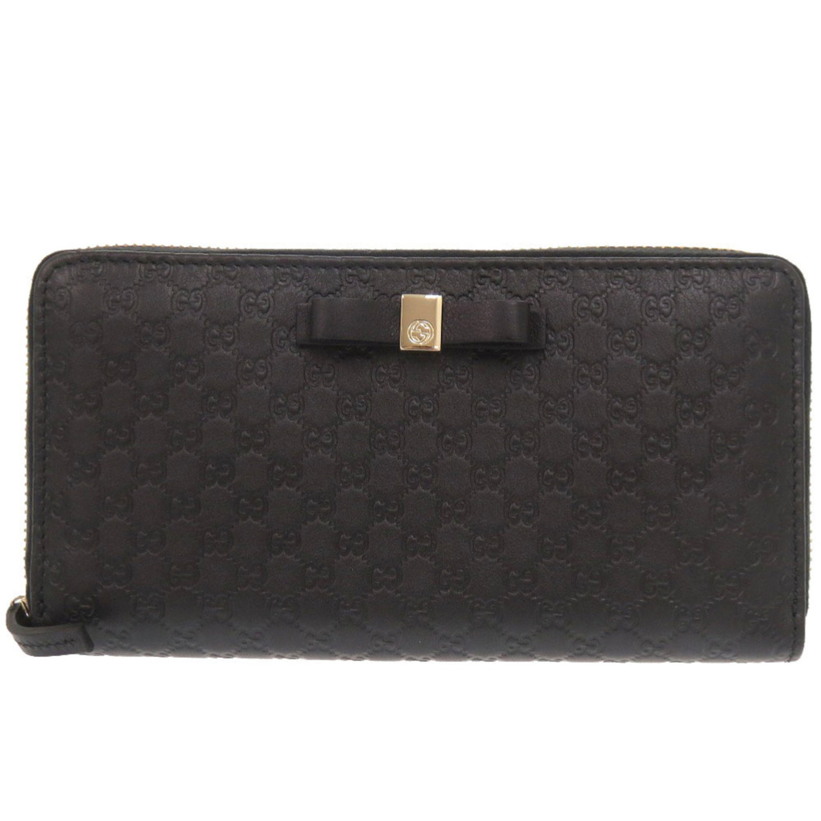Coin purse leather case Gucci: Coin purse leather case Gucci Black leather coin purse case from Gucci, measuring 10cm x 19cm x 2.5cm, made from high-quality leather. This stylish case features a sleek design and a compact size, per