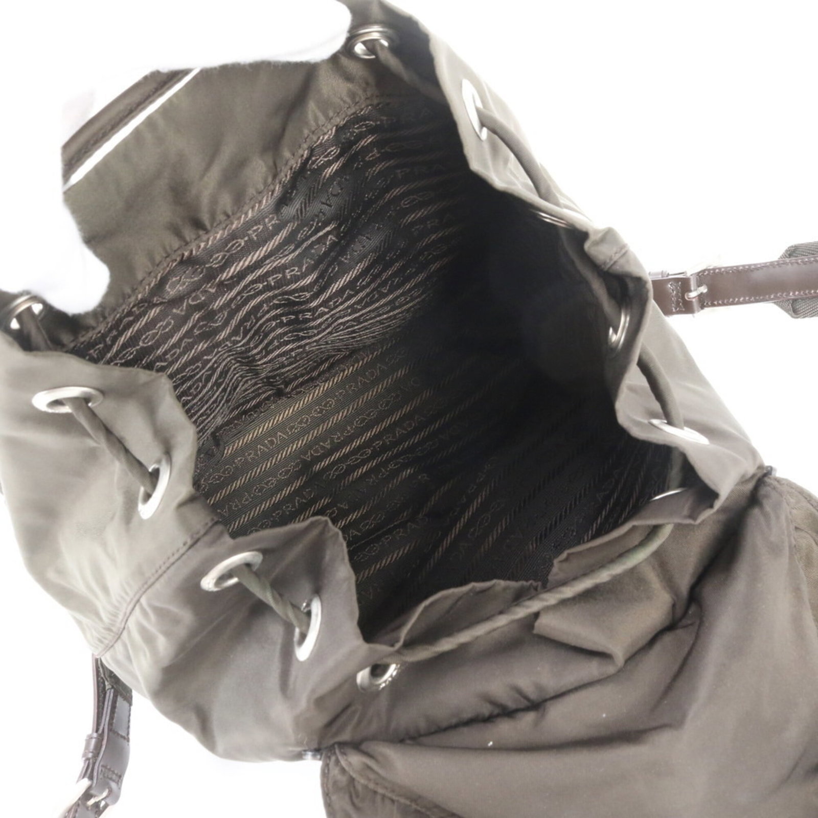 Backpack Nylon Leather Prada - 7