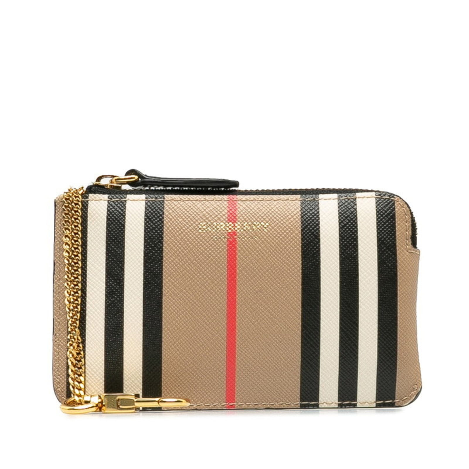 Purse Coin Case Leather Pvc Burberry: Purse Coin Case Leather Pvc Burberry Burberry's coin purse/coin case is a compact, multi-colored design made from PVC and leather. Measuring 7.5cm x 13cm x 5.00mm, it comes in a beige color and is