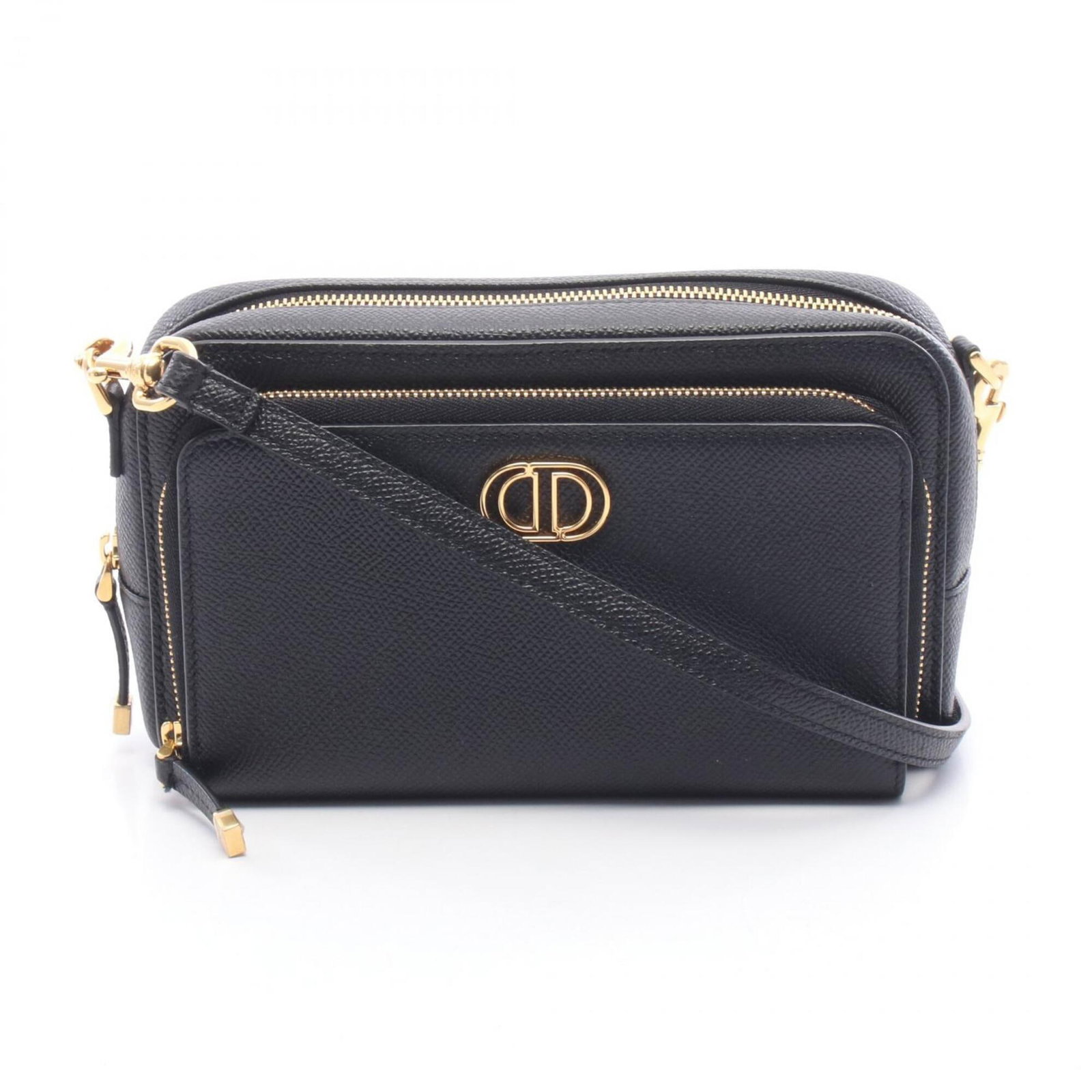 Dior Handbag Pouch Leather Shoulder Bag: Dior Handbag Pouch Leather Shoulder Bag Black leather shoulder bag with a classic design, featuring a 11cm x 19cm x 4.5cm size and a sleek, sophisticated look. This Dior-style pouch is made from