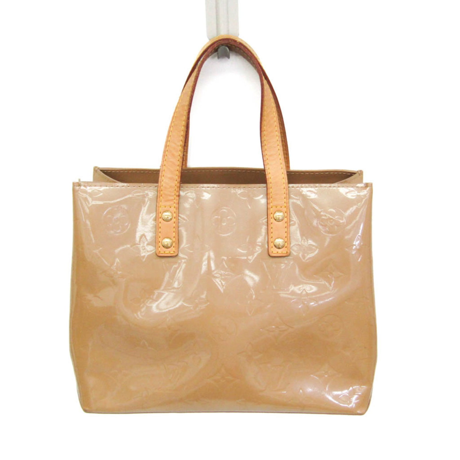 Vuitton Handbag Monogram Vernis Louis: Vuitton Handbag Monogram Vernis Louis Monogram Vernis Louis by Louis Vuitton, a timeless piece of handbag craftsmanship. This Reade PM M91334 model boasts the iconic Monogram Vernis design in