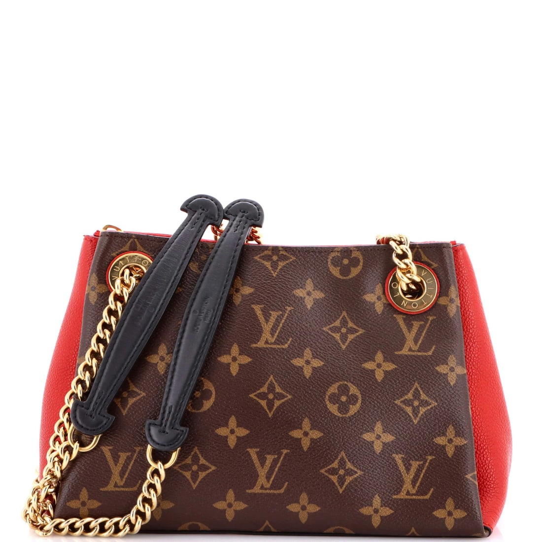Louis Vuitton Surene Monogram Canvas Handbag Leather BB: Louis Vuitton Surene Monogram Canvas Handbag Leather BB The Louis Vuitton Surene Monogram Canvas Handbag Leather BB boasts a vibrant multicolor exterior with a classic leather BB trim, adding a touch 