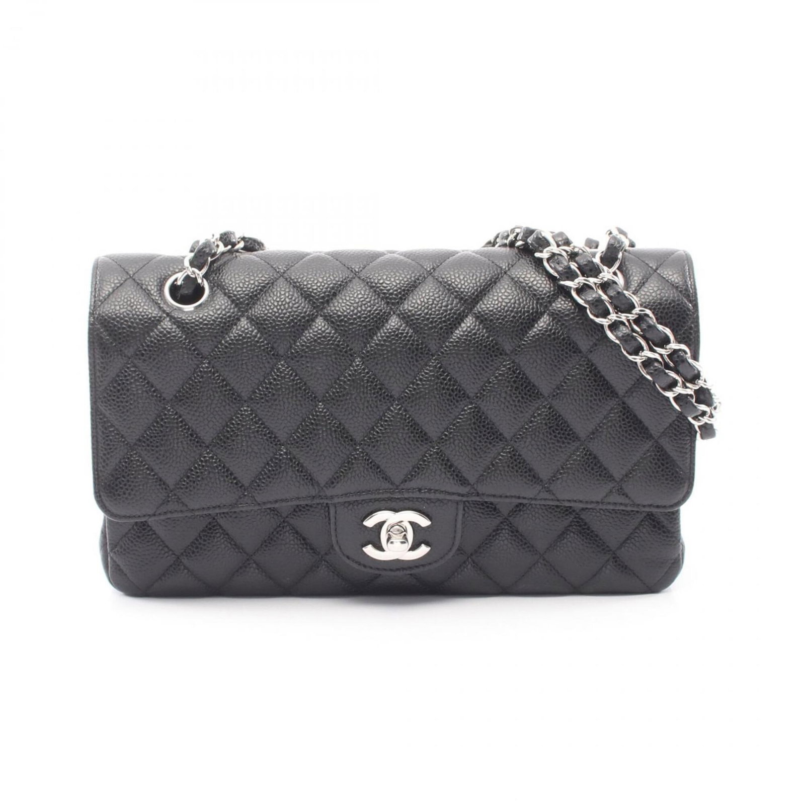 Calfskin Grained Shoulder Bag Handbag: Calfskin Grained Shoulder Bag Handbag Calfskin Grained Shoulder Bag Handbag in Black with Silver Hardware. This sleek shoulder bag features a classic design and premium materials, with a durable grain