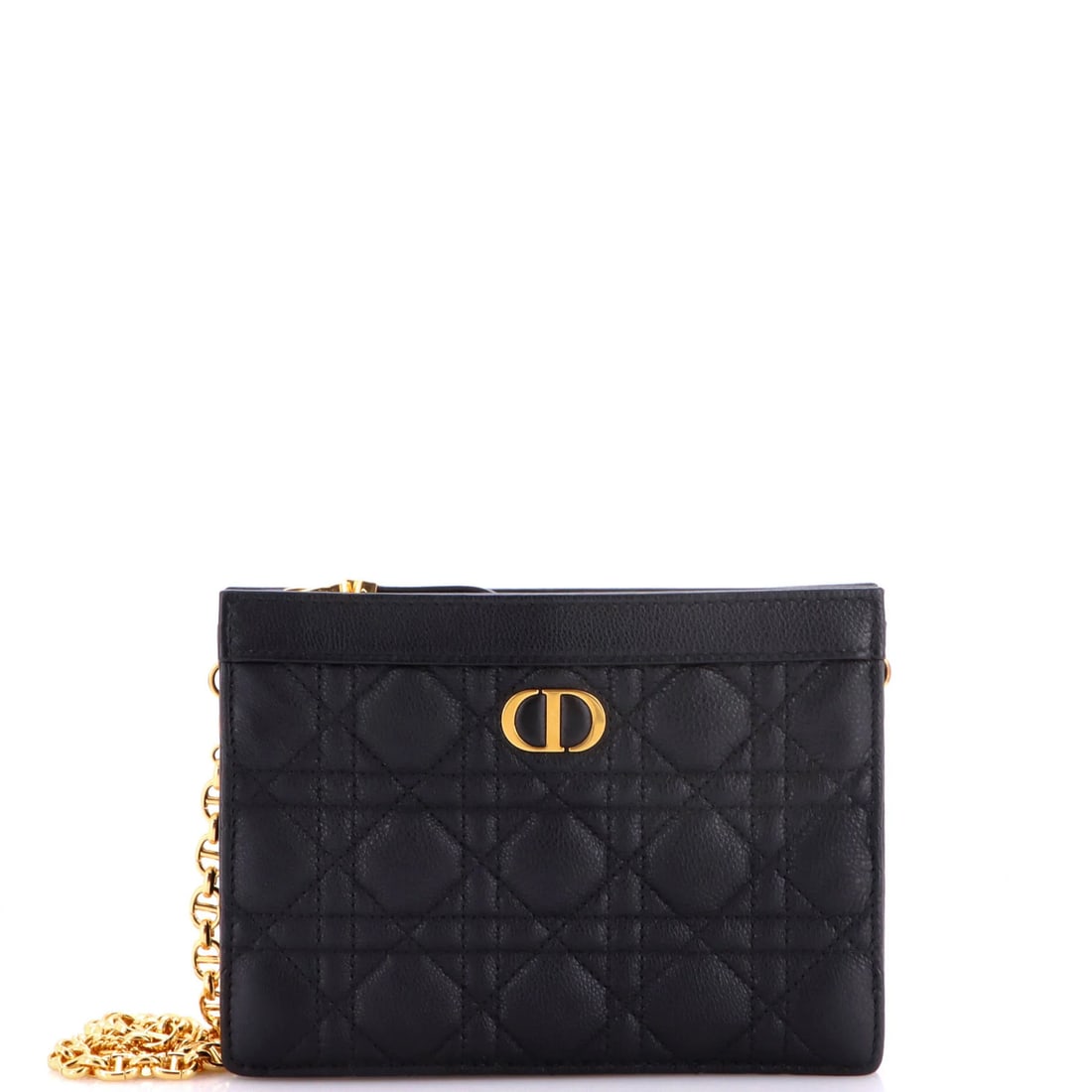 Christian Dior Caro Clutch Small Calfskin Quilt Cannage Chain (1 of 7)