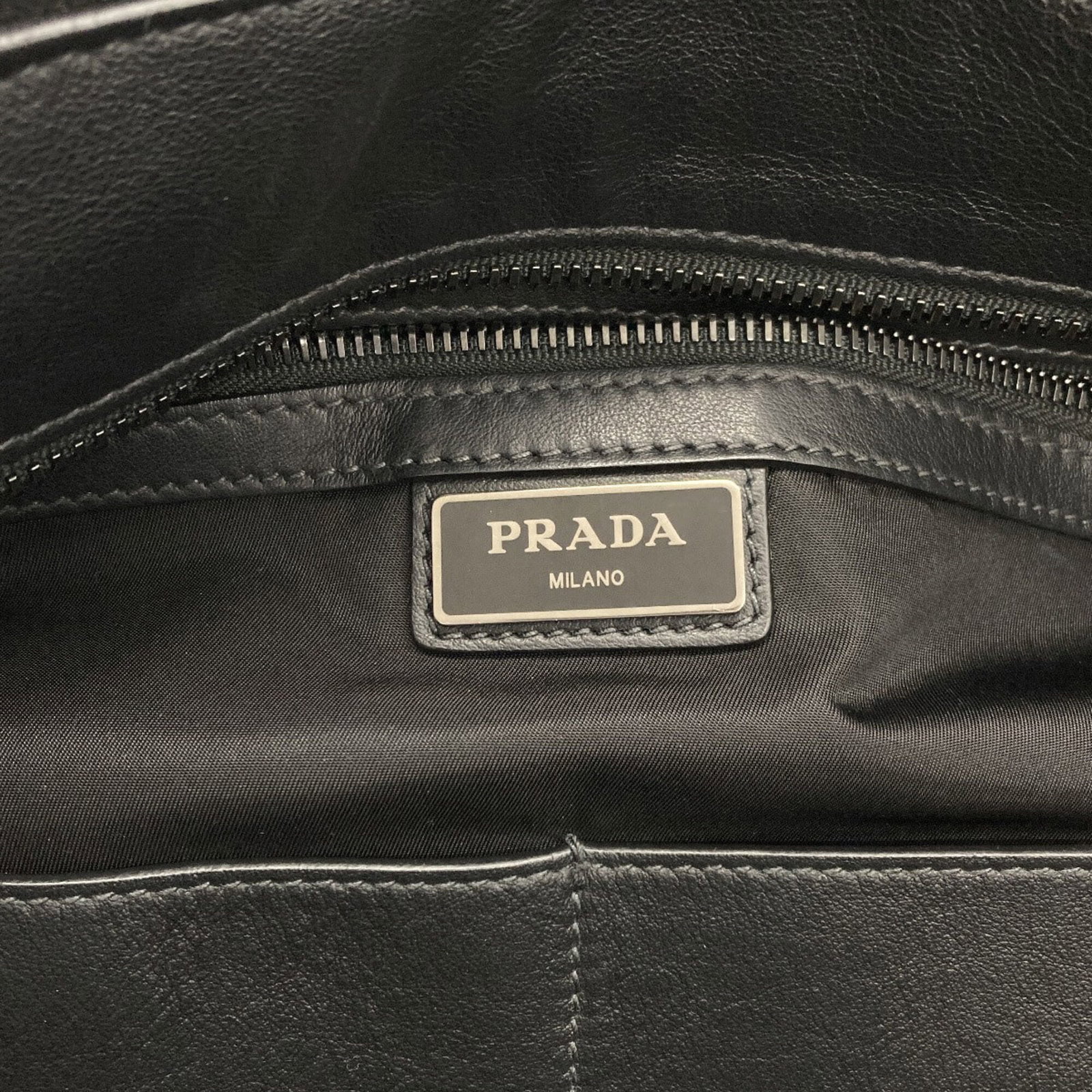 Leather Prada Tote Bag - 6