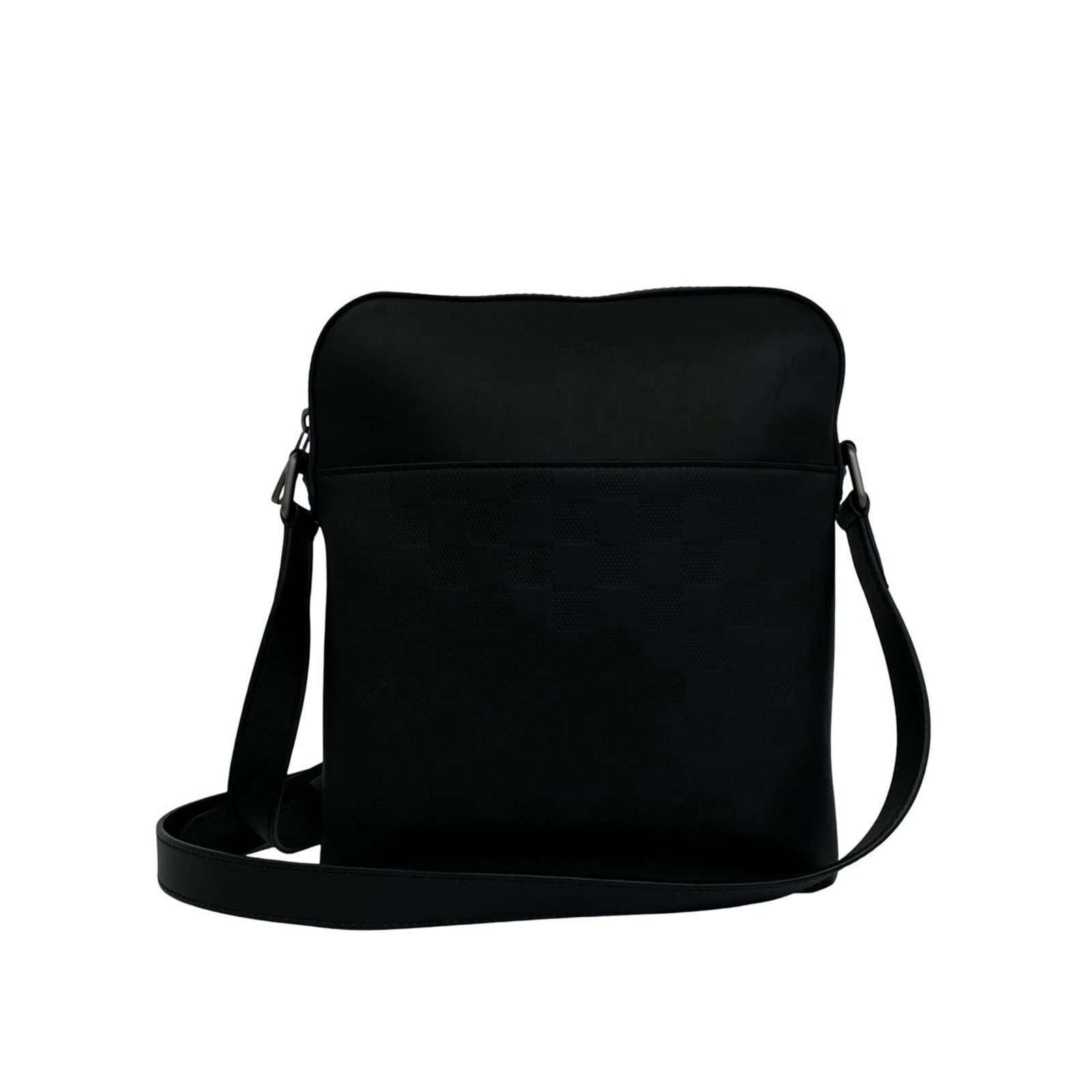 Leather Vuitton Bag Pochette Shoulder Louis: Leather Vuitton Bag Pochette Shoulder Louis This black leather Louis Vuitton Pochette Shoulder bag features a classic design with clean lines and a timeless silhouette. Made from high-quality leather,