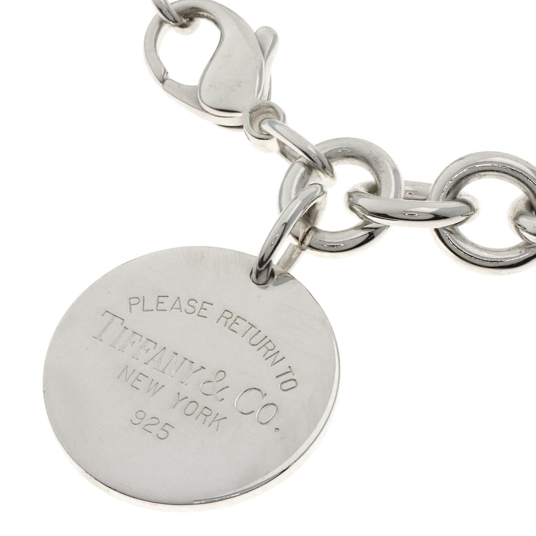 Return Tiffany Round Silver Bracelet - 2