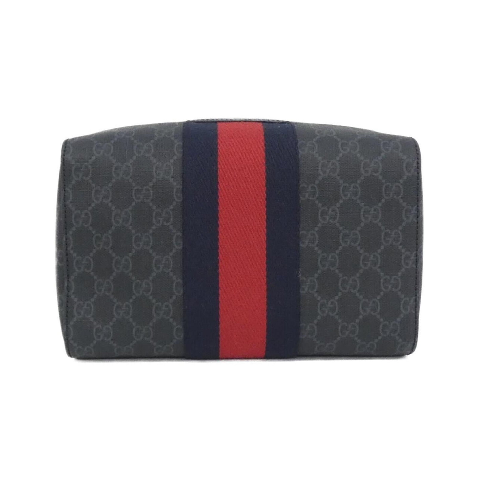Gucci Clutch Bag Pouch Gg Supreme Canvas: Gucci Clutch Bag Pouch Gg Supreme Canvas Black and Gray GG Supreme Canvas Gucci Clutch Bag Pouch is a stylish accessory. Made from canvas material, it features the iconic GG Supreme design. Comes with