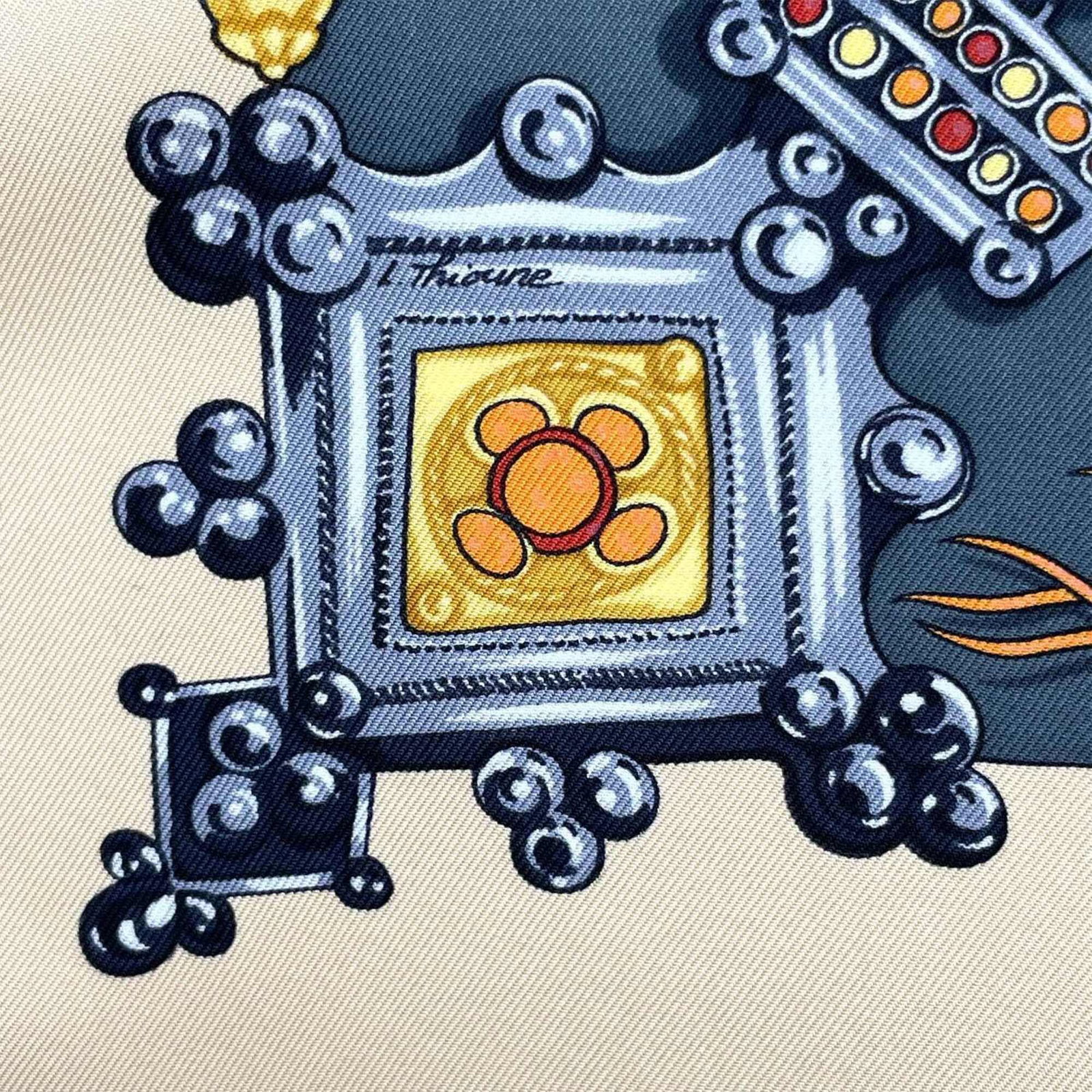 Silk Hermes Scarf - 3