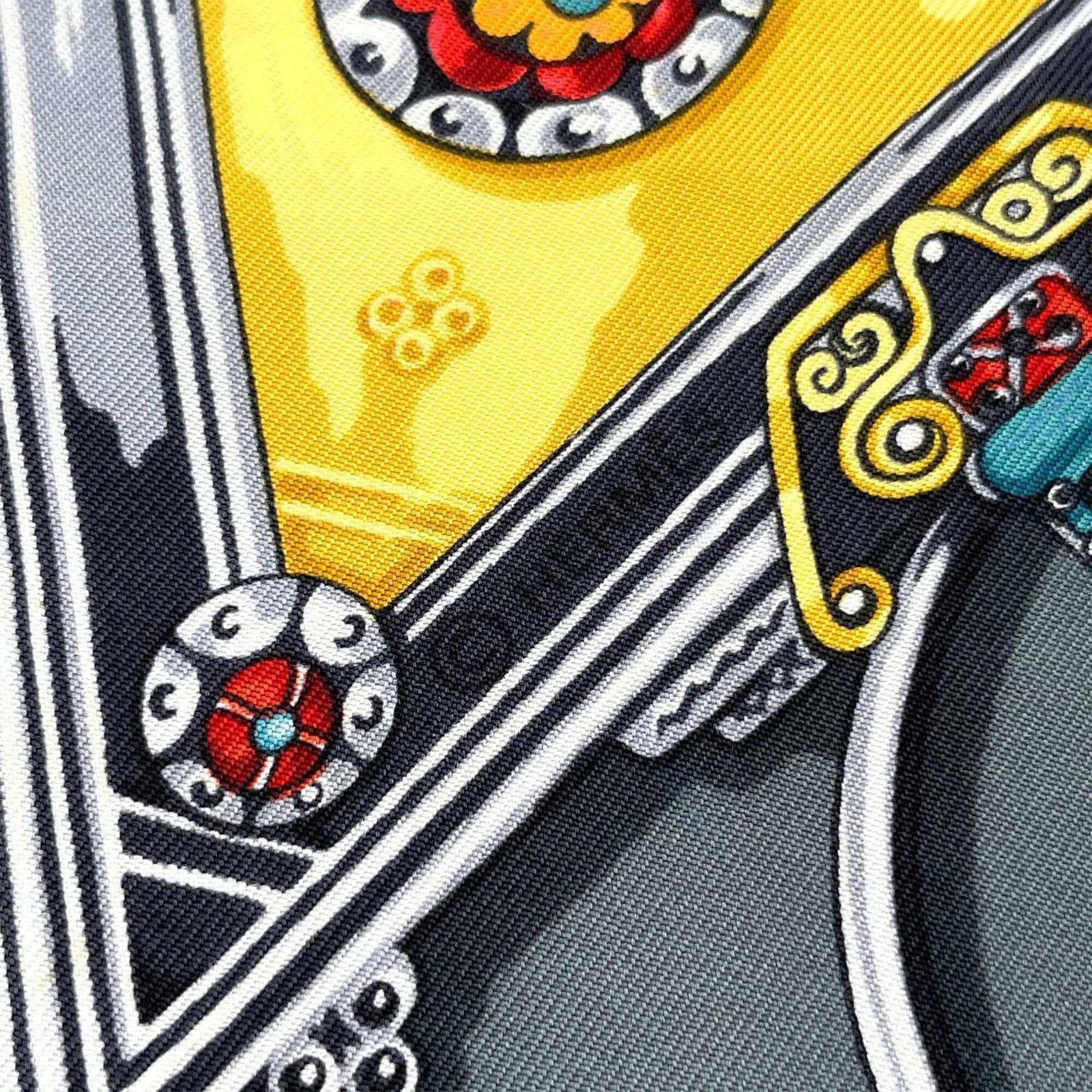 Silk Hermes Scarf - 4