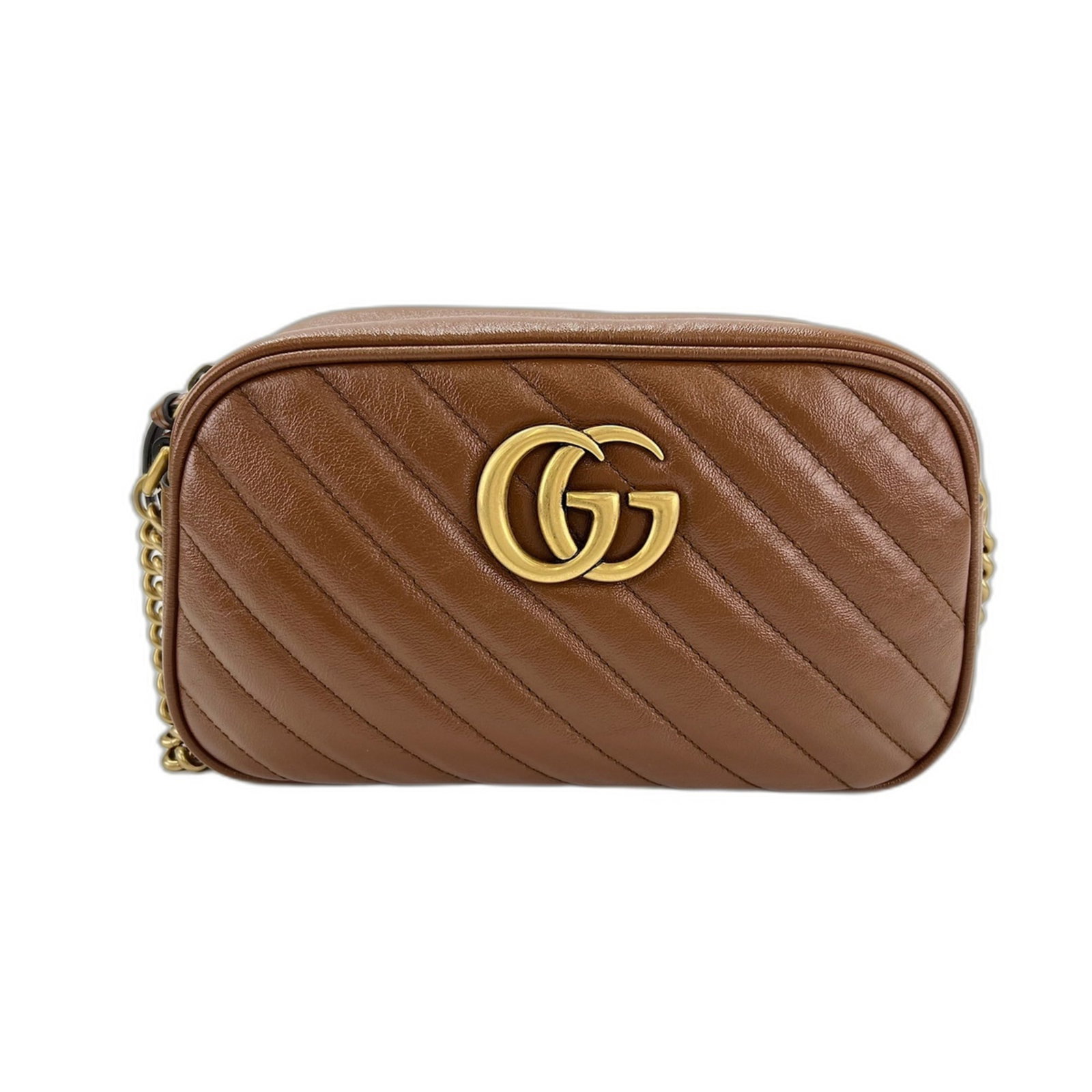 Shoulder Bag Leather: Shoulder Bag Leather Brown leather shoulder bag from Gucci, measuring 13cm x 23cm x 7cm. This stylish bag features high-quality leather construction and a classic design. Item Specifics: Brand: Gucci 
