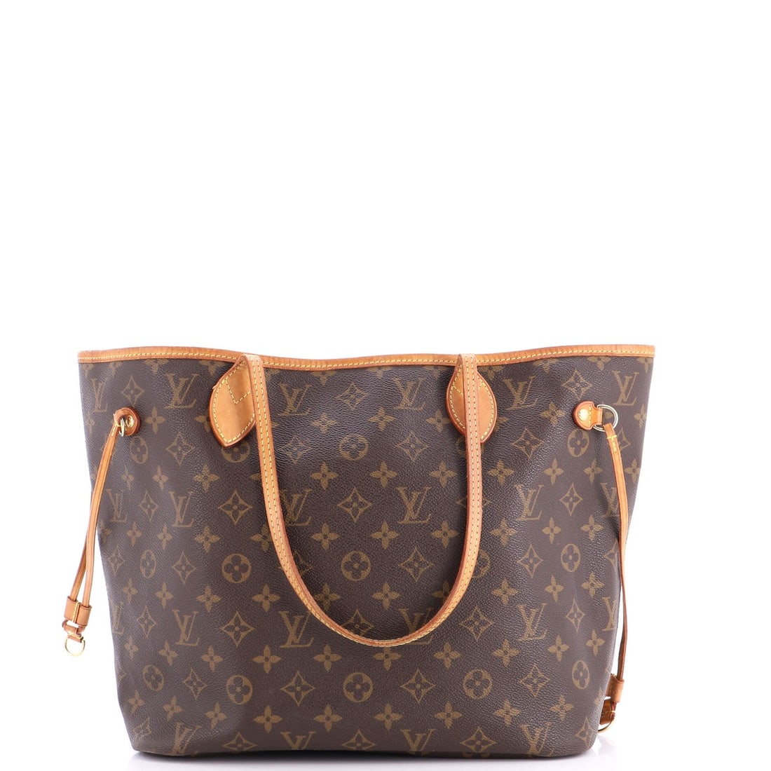 Louis Vuitton Neverfull Tote Monogram Canvas MM: Louis Vuitton Neverfull Tote Monogram Canvas MM Brown Louis Vuitton Neverfull Tote Monogram Canvas MM, featuring a classic design with a canvas coated exterior and neutral interior. The item has a
