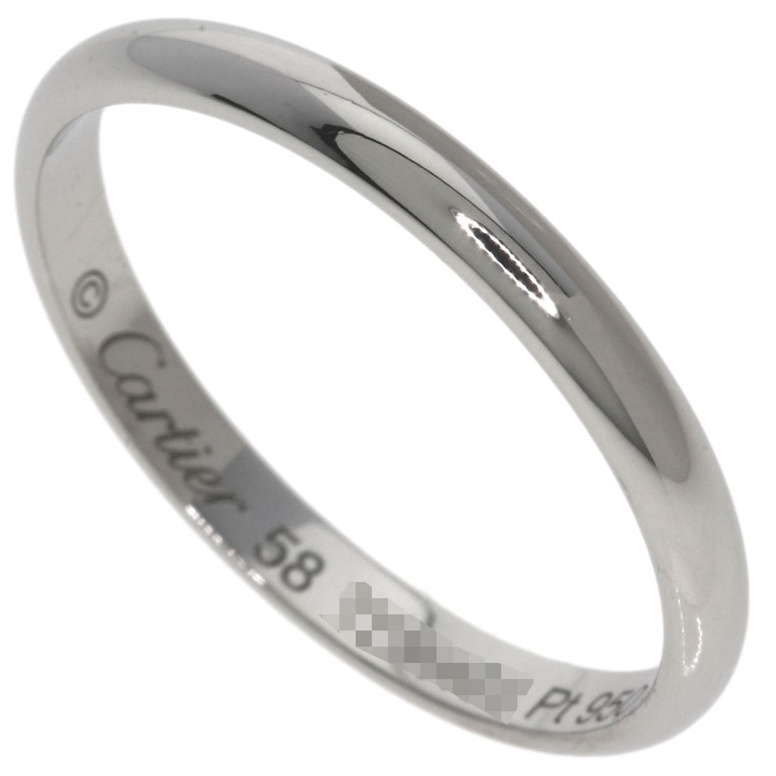 Cartier Wedding #58 Ring Platinum Pt950: Cartier Wedding #58 Ring Platinum Pt950 Cartier Wedding #58 Ring Platinum Pt950 is a stunning silver platinum ring featuring an open design with a PT950 metal construction. This elegant ring boasts a