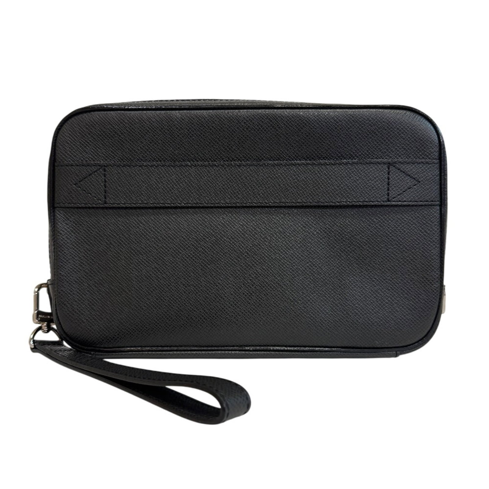 Louis Vuitton Pouch Taiga Leather Bag Clutch: Louis Vuitton Pouch Taiga Leather Bag Clutch Taiga leather bag clutch from Louis Vuitton, featuring a compact design with dimensions of 16.5cm x 26.5cm. The Ardoise, Black color adds a touch of