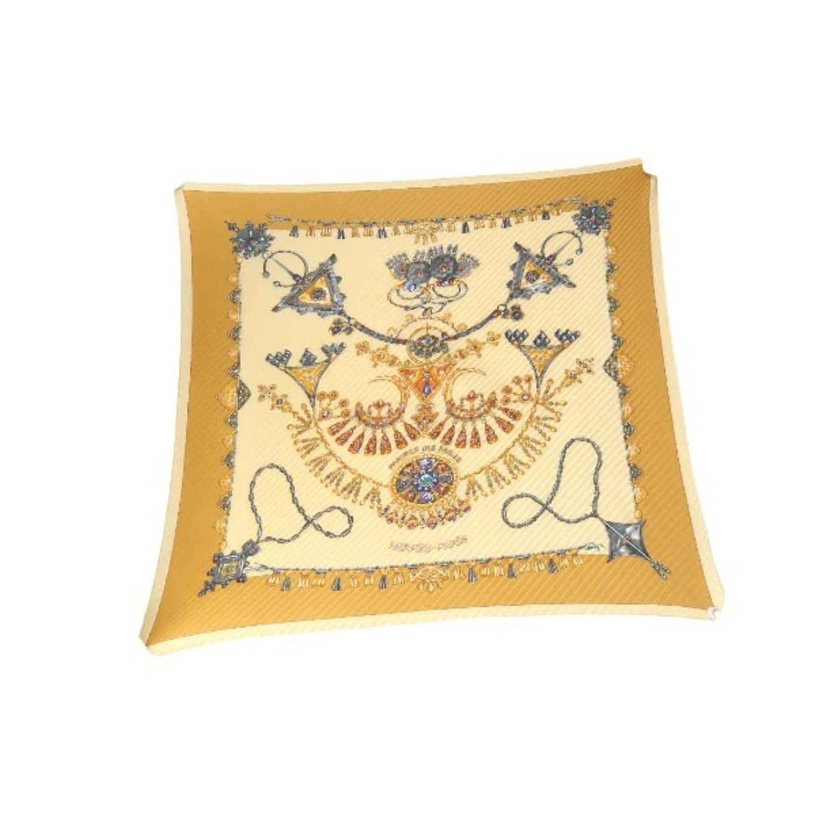 Silk Hermes Scarf: Silk Hermes Scarf Silk Hermes Scarf in vibrant yellow, measuring 88cm x 88cm, presented in a luxurious box. This iconic scarf is crafted from high-quality silk, a hallmark of the renowned French