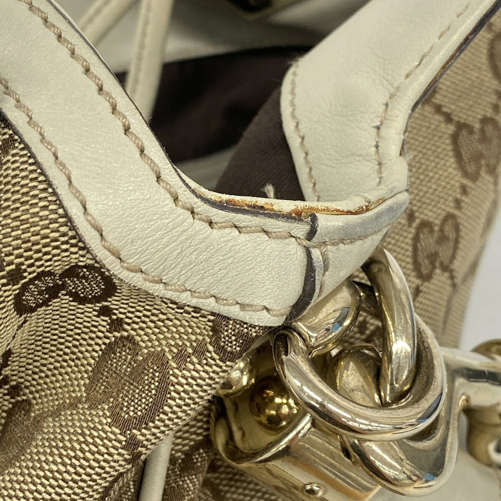 Handbag Canvas Gucci - 7