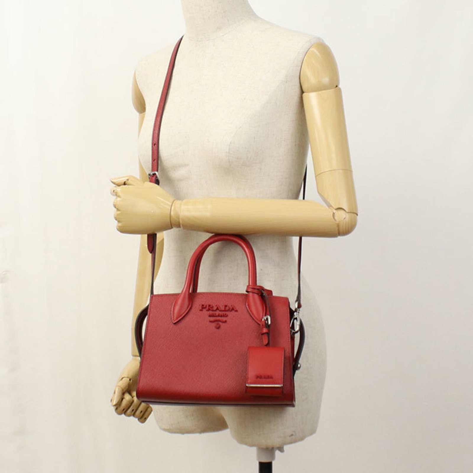 Handbag Leather Prada - 7