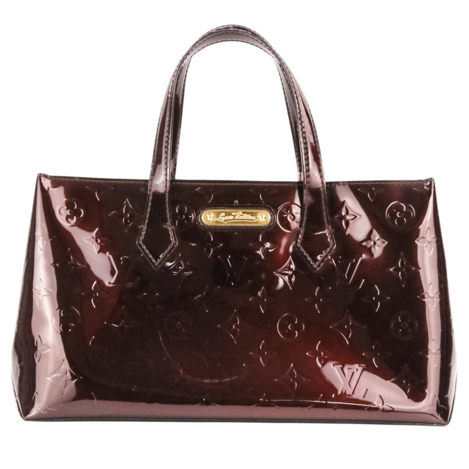 Vuitton Handbag Monogram Vernis Louis: Vuitton Handbag Monogram Vernis Louis The Louis Vuitton Handbag Monogram Vernis Louis boasts a striking Amarante color and distinctive Monogram Vernis design, making it a visually striking accessory.