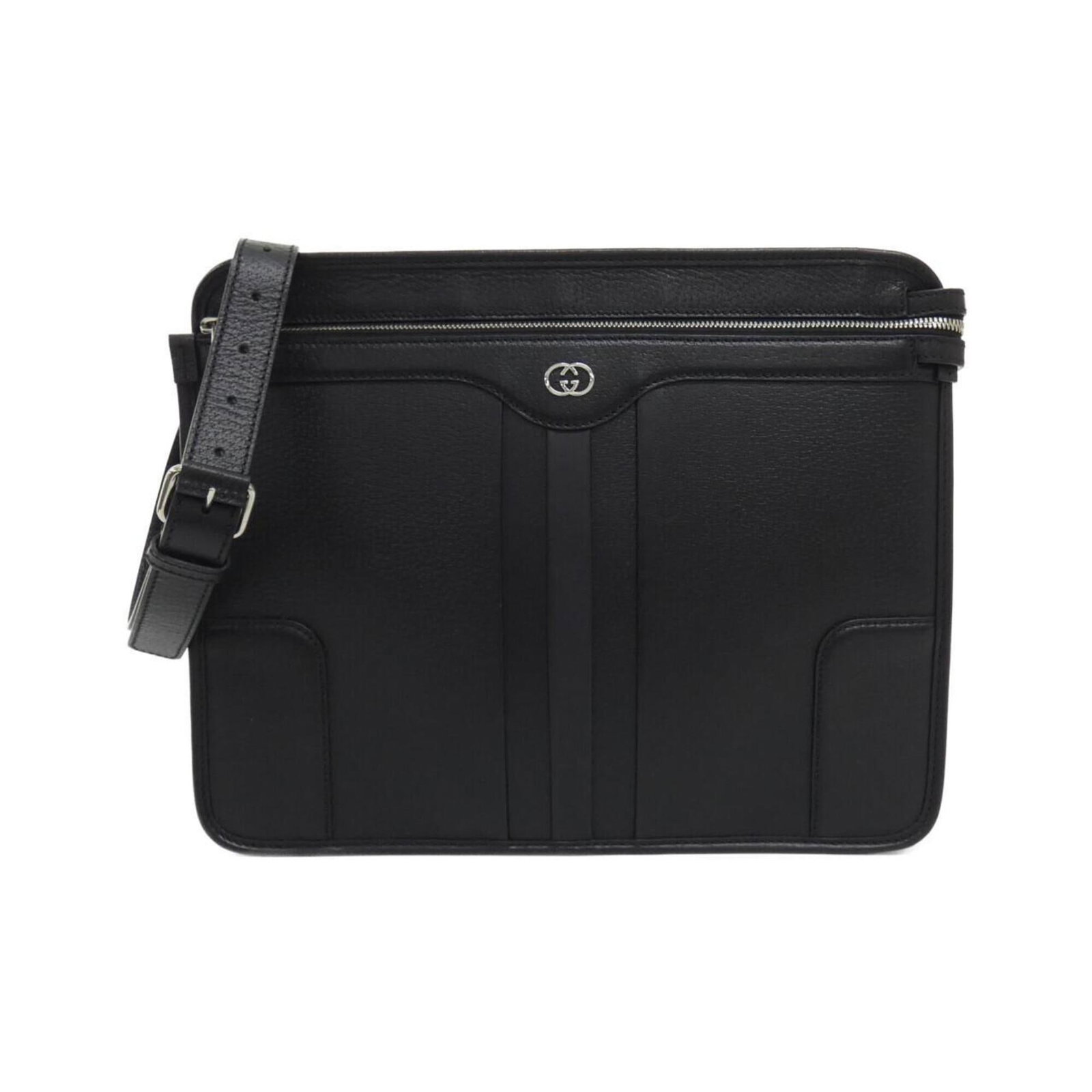 Shoulder Bag Leather: Shoulder Bag Leather Black leather shoulder bag with dimensions 28cm x 35cm x 7cm. Features a classic design with a timeless black color that suits various styles. Made from high-quality leather.