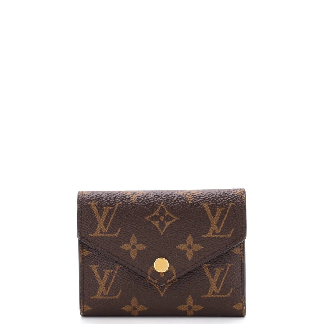 Louis Vuitton Victorine Wallet Monogram Canvas: Louis Vuitton Victorine Wallet Monogram Canvas Brown Louis Vuitton Victorine Wallet Monogram Canvas with gold hardware, featuring a canvas coated exterior and leather interior with pink accents. The