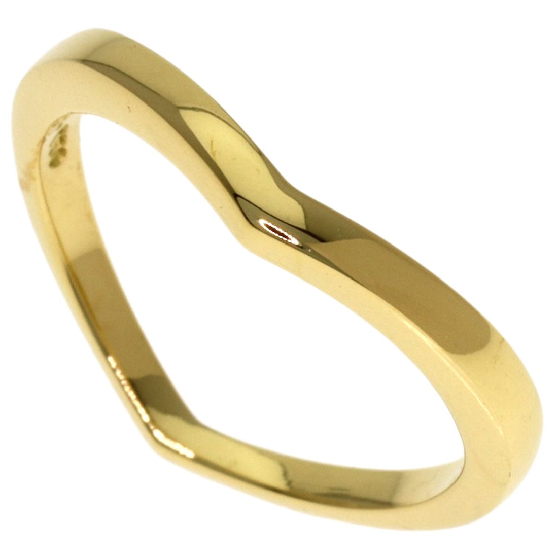 K18 Yellow Gold Tiffany&Co. V Band Ring: K18 Yellow Gold Tiffany&Co. V Band Ring K18 Yellow Gold Tiffany&Co. V Band Ring is a luxurious piece featuring K18 yellow gold material, a ring size of 5(US), and a distinctive V band design. This ele