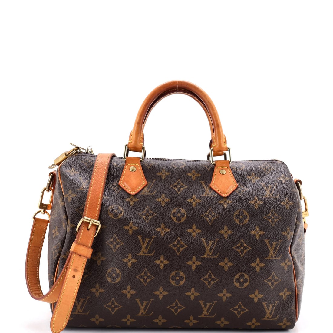 Speedy Bandouliere Canvas 30 Monogram Louis Vuitton: Speedy Bandouliere Canvas 30 Monogram Louis Vuitton Speedy Bandouliere Bag with Monogram Canvas 30 in Brown. This Louis Vuitton Speedy Bandouliere bag features a classic design with a 30 monogram