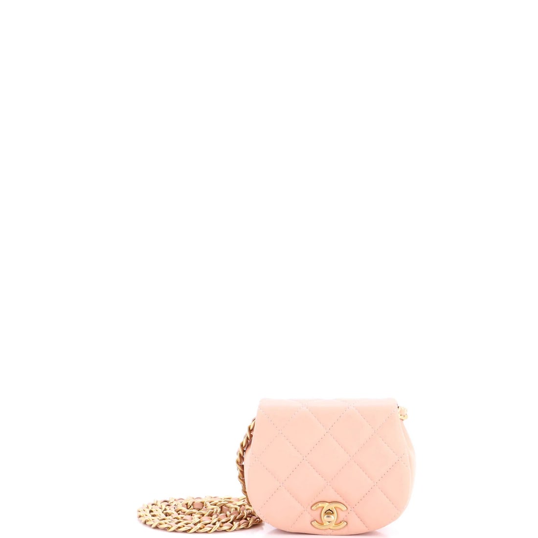 Coco Chanel Mail Quilted Chain Calfskin Mini Clutch: Coco Chanel Mail Quilted Chain Calfskin Mini Clutch The Coco Mail Quilted Chain Calfskin Mini Clutch boasts a striking pink exterior with quilted chain details, adding a touch of edgy sophistication