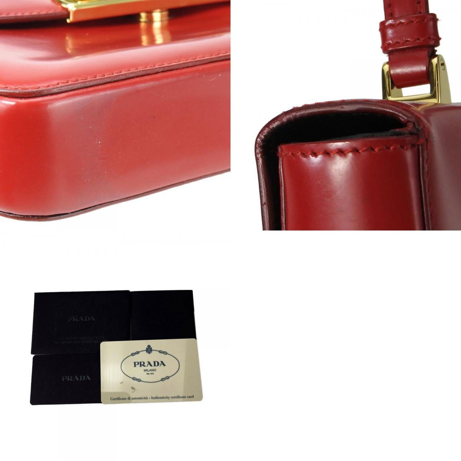 Handbag Leather Prada - 10