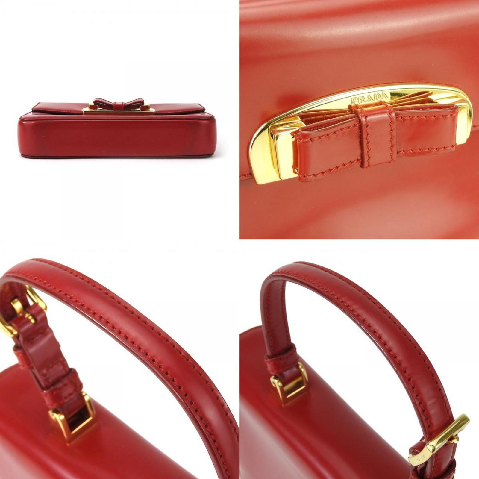 Handbag Leather Prada - 4