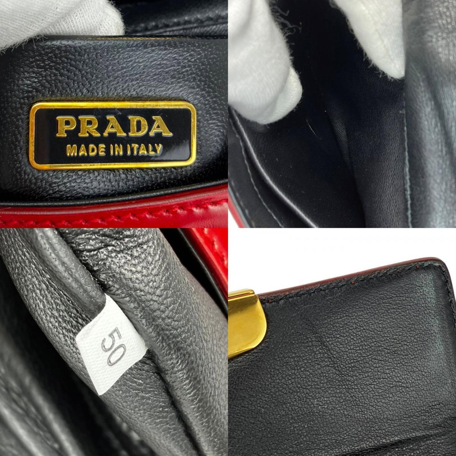 Handbag Leather Prada - 8