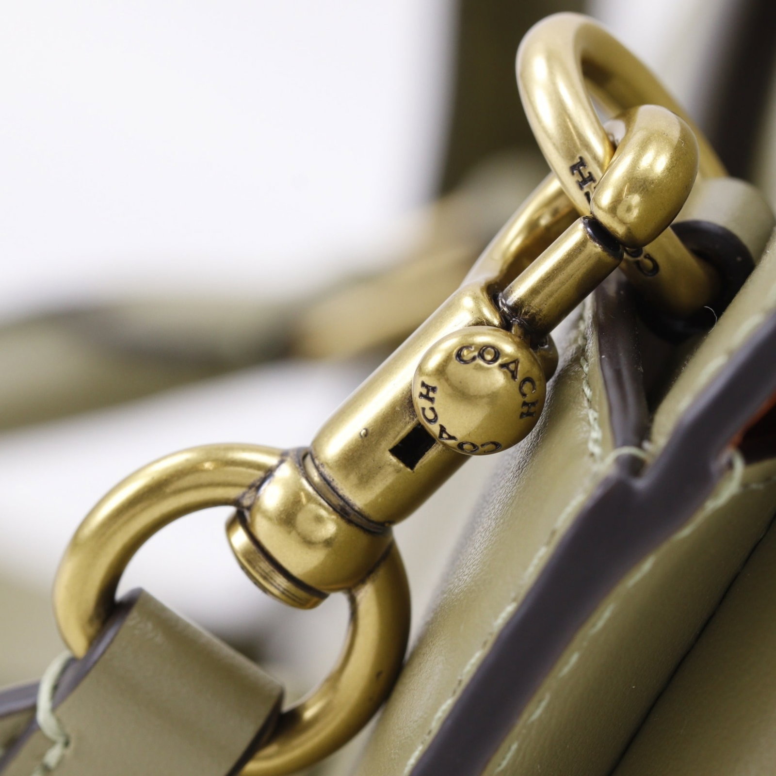 Handbag Leather Coach - 13
