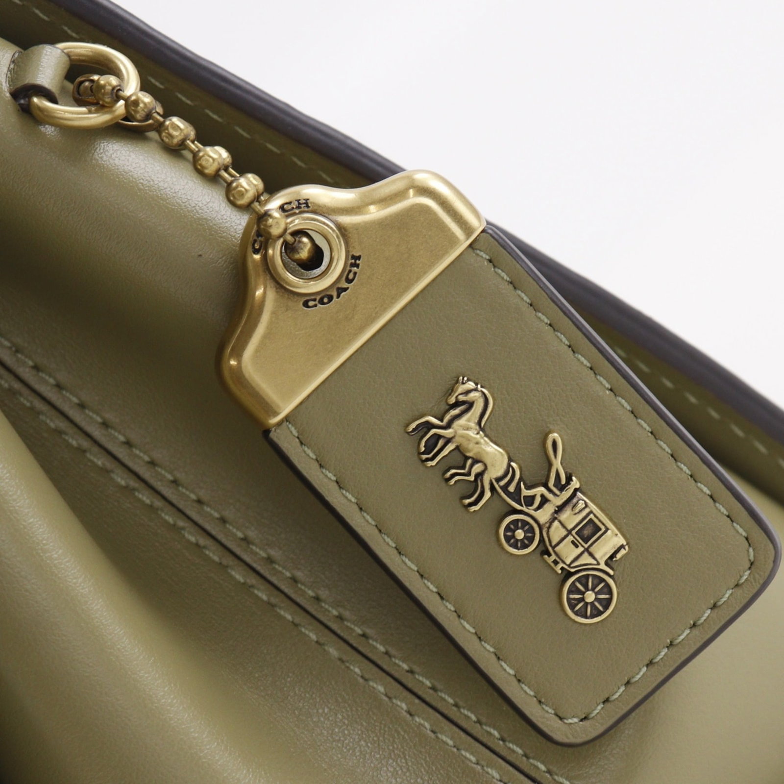 Handbag Leather Coach - 14