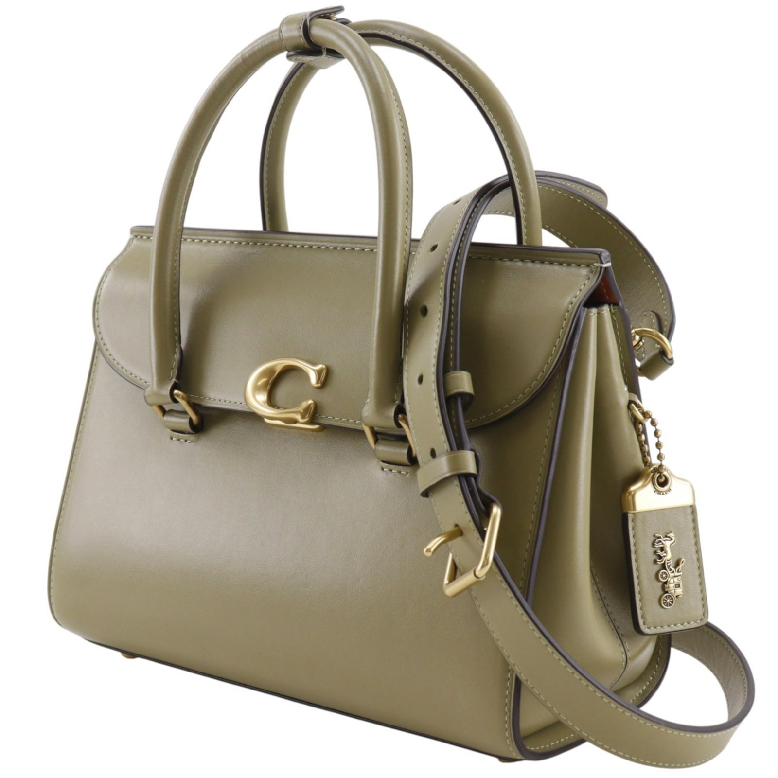 Handbag Leather Coach - 2