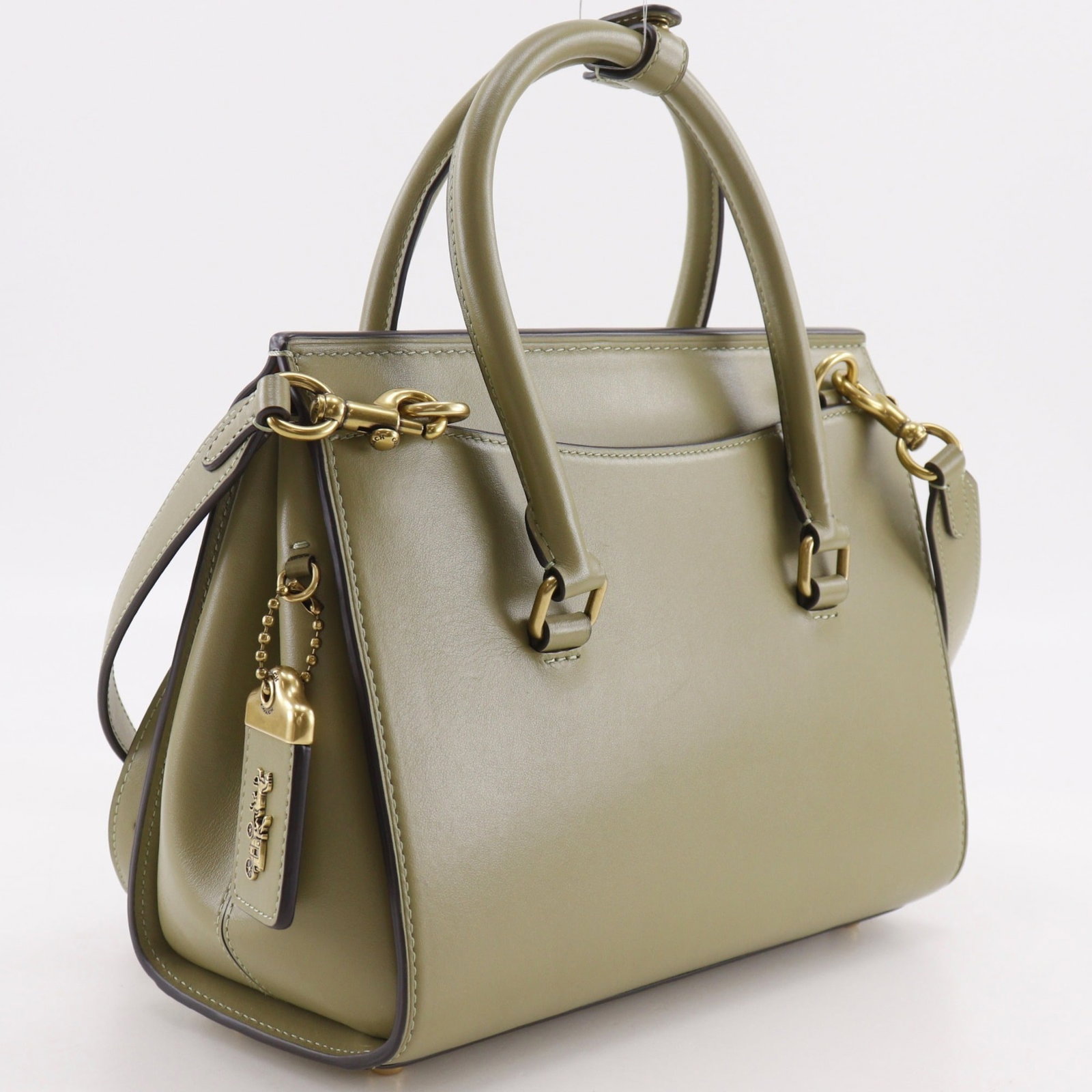 Handbag Leather Coach - 3