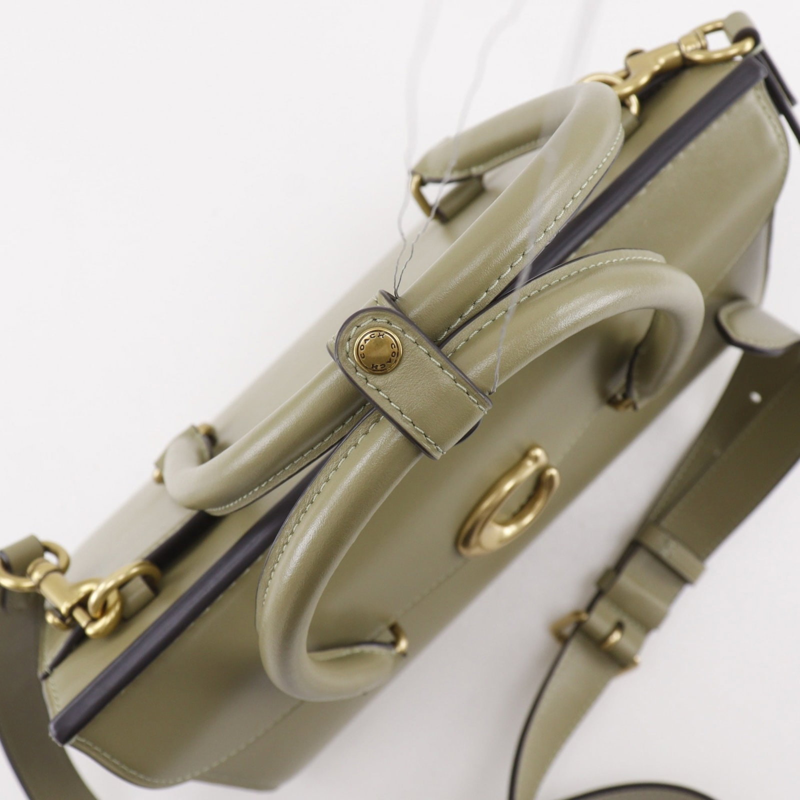 Handbag Leather Coach - 5