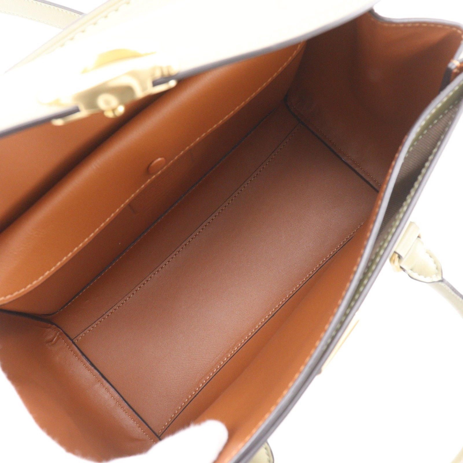 Handbag Leather Coach - 6