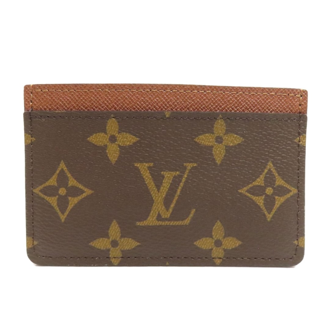 Monogram Canvas Simple Card Case Cartes Porte Louis Vuitton M61733: Monogram Canvas Simple Card Case Cartes Porte Louis Vuitton M61733 Brown Monogram Canvas Card Case from LOUIS VUITTON. This card case features the iconic monogram canvas design, a signature style elem