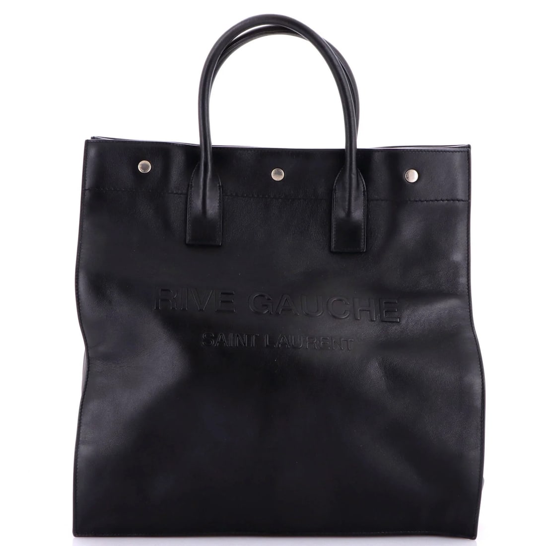 Tote Leather Tall Shopper Gauche Rive Saint Laurent (1 of 6)