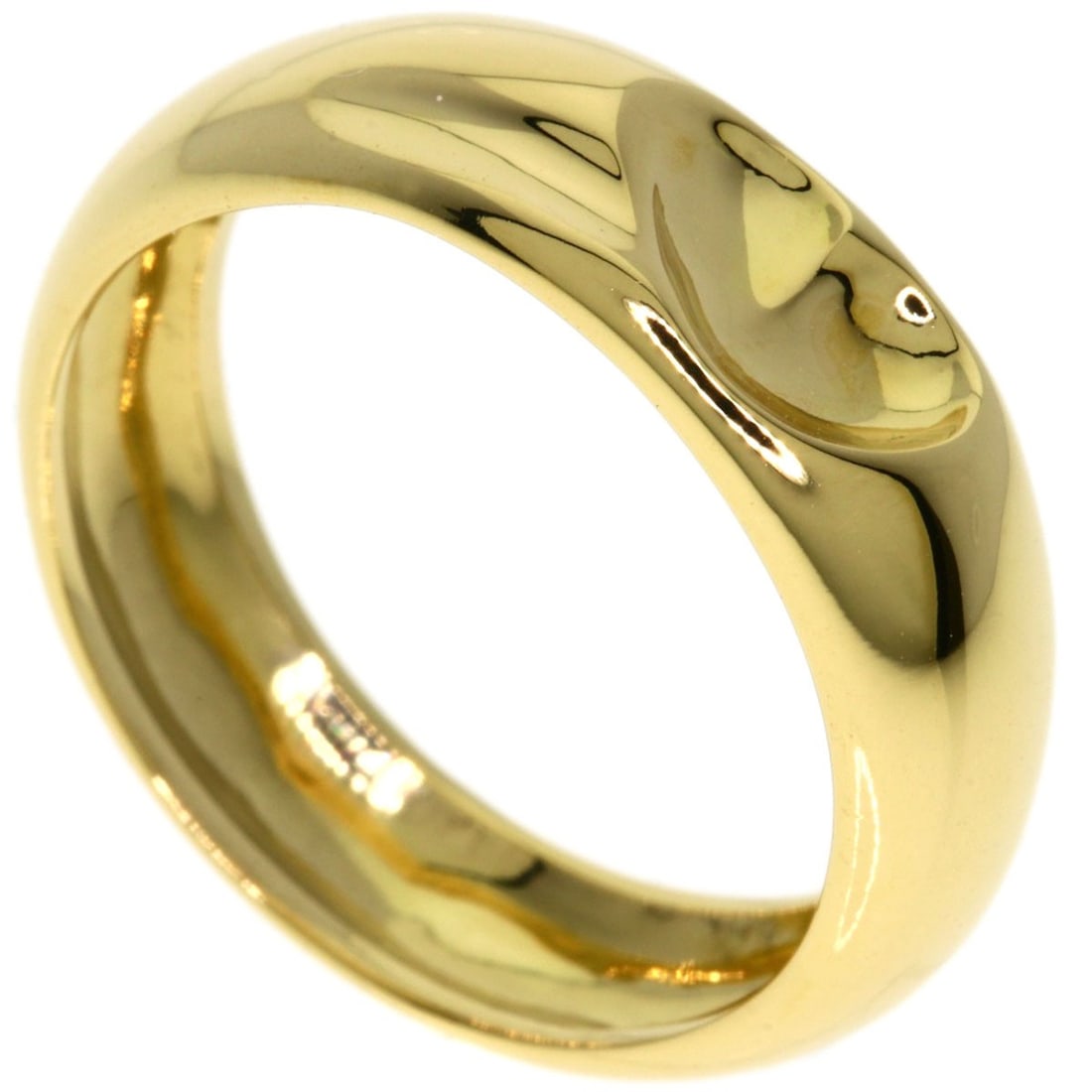 Full Heart Tiffany&Co. K18 Yellow Gold Ring: Full Heart Tiffany&Co. K18 Yellow Gold Ring K18 Yellow Gold Ring from Tiffany&Co., featuring a striking gold metal exterior with a ring size of 5.75(US). This piece boasts a purity of K18, a hallmark