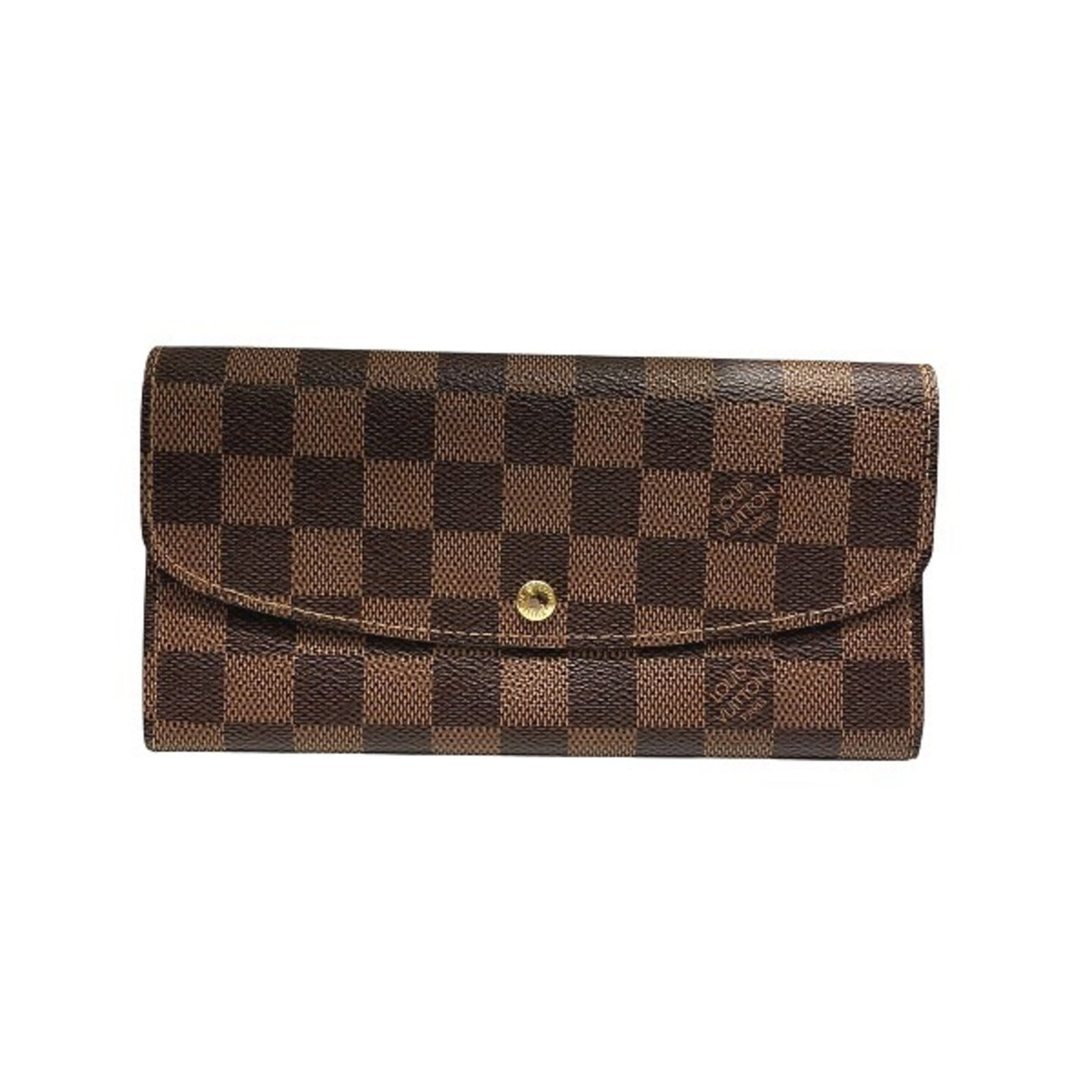 Long Wallet Louis Vuitton Bi Fold: Long Wallet Louis Vuitton Bi Fold Ebene Long Wallet by Louis Vuitton, a bi-fold design with a classic 10cm x 19cm x 2.5cm size, offering a stylish and practical storage solution. This long wallet feat